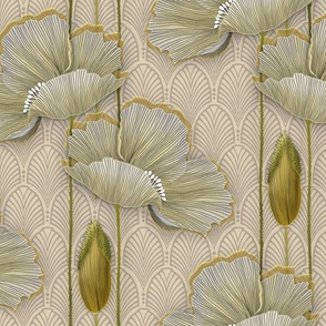 Art Deco Poppies - Custom Colourway