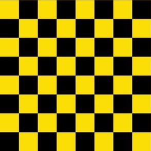 1 Inch Check Black And Yellow