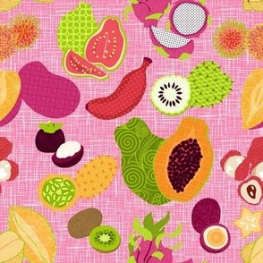 Tropical Tutti-Frutti - Small Pink