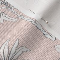 vintage palm trees on textured melon pink | small