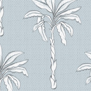 vintage palm trees on grayish blue | large