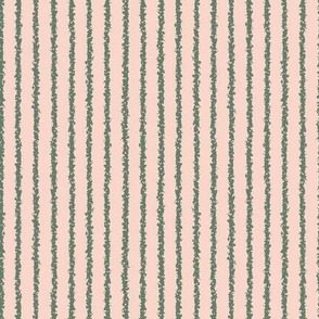 pinstripe dark green stripes on pink