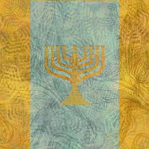 Menorah -  blue 