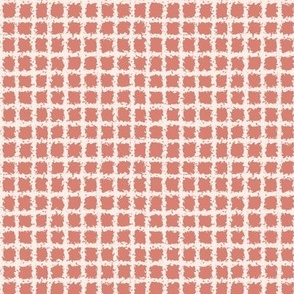 red and cream gingham plaid check pattern
