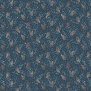 Goldfish in Leaver Lace [river bed Blue] small