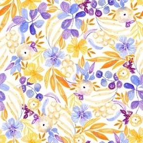 Non-Directional Floral Watercolor Pattern