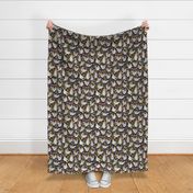 Chicken Coop Wallpaper // Dark Blue // Small