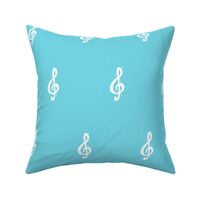 Treble Clef Aqua