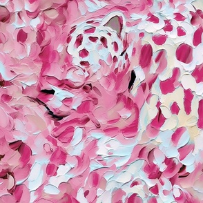 Leopard Chic - Pink Abstract Wallpaper 