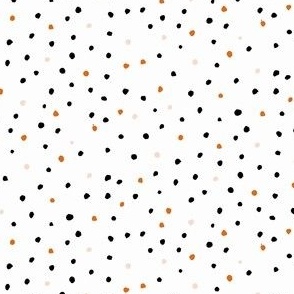 halloween party dots white 6.5in