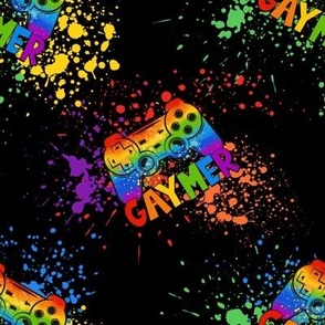 Gaymer Rainbow on Black