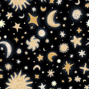 Starry Night in Black