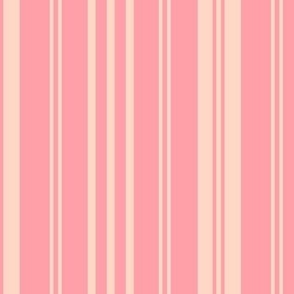 Summer Stripe in the Orchard: Classic Stripe with Pink and Peach