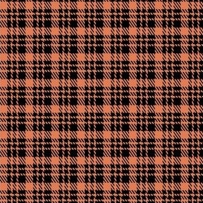 tiny scale tartan plaid - halloween