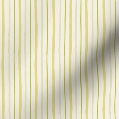 Trailing Lines Stripes Blender in  Celery Green & Creamy  Yellow for Home Decor
