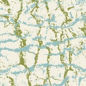 Abstract Olive and Teal Tree Bark Texture non-directional