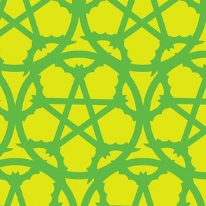 Pentacle Bats Large Green and Yellow