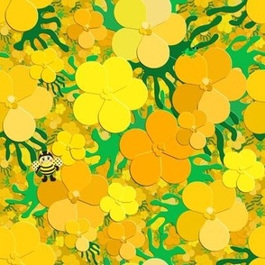 Buttercups are for the Bees -abt 2" flowers