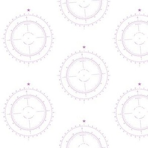 NOAA nautical compass 3"x 4" (original purple hue)