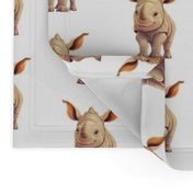 Wildlife - Baby Rhino Pattern