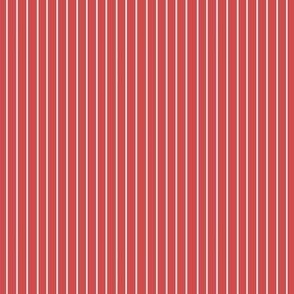 Thin white stripes on a red background