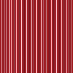 Thin white stripes on a red background