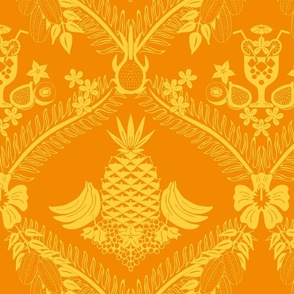 Only Humans Drink Cocktails - Pineapple on Orange