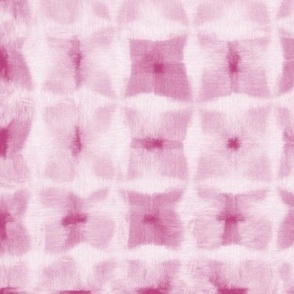 Shibori peony pink fuchsia soft squares