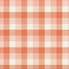 small 1.5x1.5in gingham - orange