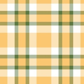 Tangerine Cheerful Sunshine Plaid by Su_G_ ©SuSchaefer_thxSeanConaty