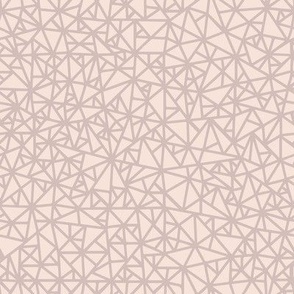 medium // Tiny Triangle Pattern Prism in Lavender on Blush Pink // 8”