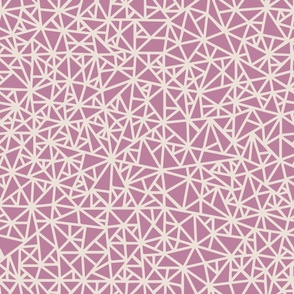 jumbo // Tiny Triangle Pattern Prism in Blush Pink on Mauve Purple // 24”