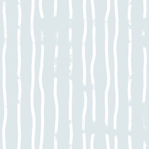 pale baby blue and white wobbly vertical textured candy stripe fabric and wallpaper
