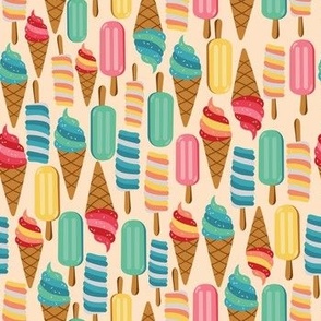 Colorful Summer Ice Cream Pattern