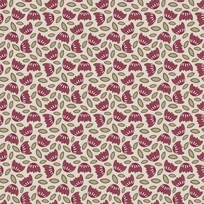 Jacobean toss in magenta