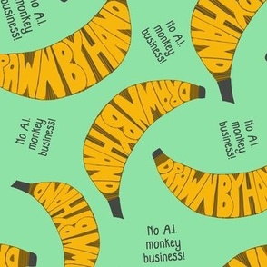 526 $  - 100% human drawn Bananas “drawn by hand” - no a.i. Monkey business - tropical fruit 