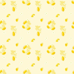 Lemons and Flowers - Floral Lemon Coordinate