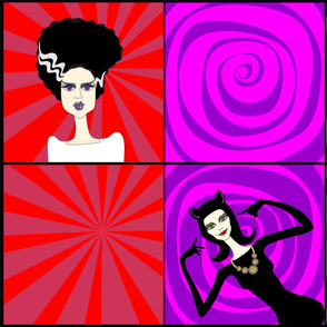 Dark Divas - cushion panels