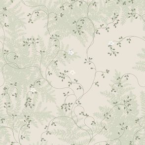 Magic & Dreamy Woodland  - Beige & Green