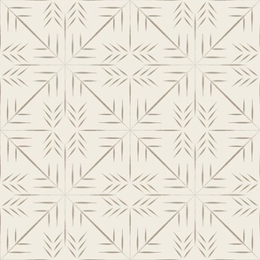 brush stroke geo | creamy white,  khaki brown | rustic boho geometric lines