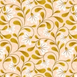 Daisy Plumes Beige