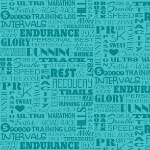 All the Best Things About Running / Running Words / Running Text / Subway Style Typography for Running Lovers // Mini Scale - 900 DPI