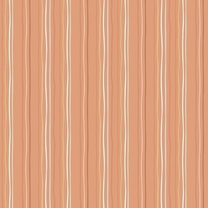 Primitive Wavy Stripes Blender Coral Peach Moss Teal Gold Soft Green Artichoke Two Toned Quilt Filler Pattern