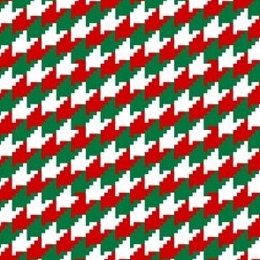 red white green houndstooth small