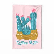 Cactus Mom Tea Towel and Wall Hanging