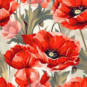 Red poppies field 230601 35