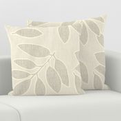 Non-directional leaves neutral natural beige