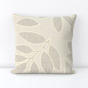 Non-directional leaves neutral natural beige