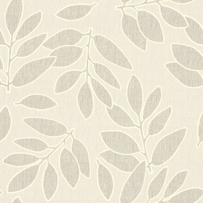 Non-directional leaves neutral natural beige