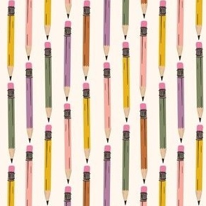 Kids Diagonal Stripe school Pencils_Multi 